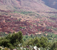 village berbère de la vallée de l'Ourika, Maroc